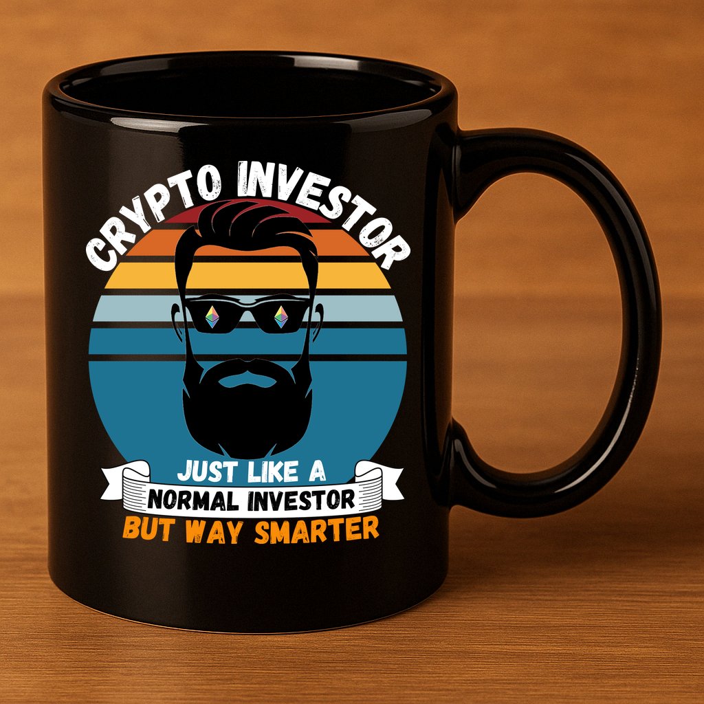 Ethereum Crypto Investor, HODL Ethereum, Crypto Coin, Funny ETH 11oz C Handle Ceramic Mug