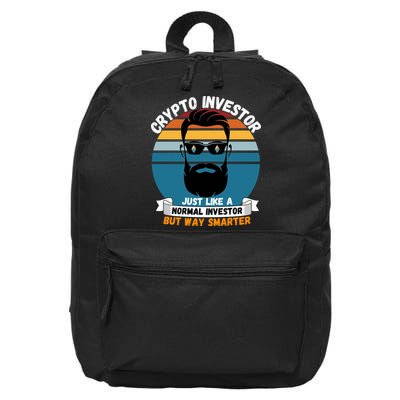 Ethereum Crypto Investor, HODL Ethereum, Crypto Coin, Funny ETH 16 in Basic Backpack