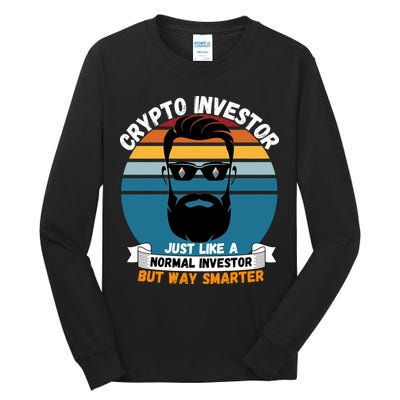 Ethereum Crypto Investor, HODL Ethereum, Crypto Coin, Funny ETH Tall Long Sleeve T-Shirt