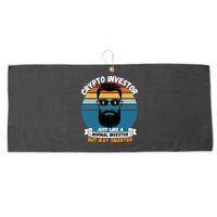 Ethereum Crypto Investor, HODL Ethereum, Crypto Coin, Funny ETH Large Microfiber Waffle Golf Towel