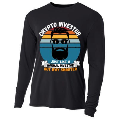 Ethereum Crypto Investor, HODL Ethereum, Crypto Coin, Funny ETH Cooling Performance Long Sleeve Crew
