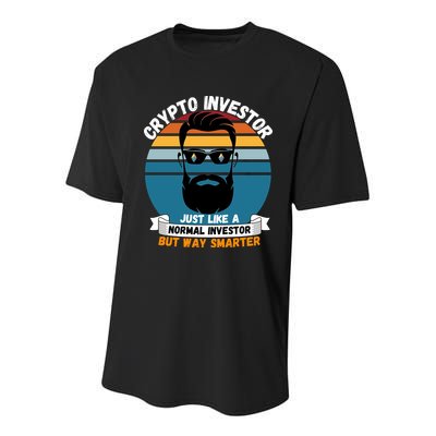 Ethereum Crypto Investor, HODL Ethereum, Crypto Coin, Funny ETH Youth Performance Sprint T-Shirt