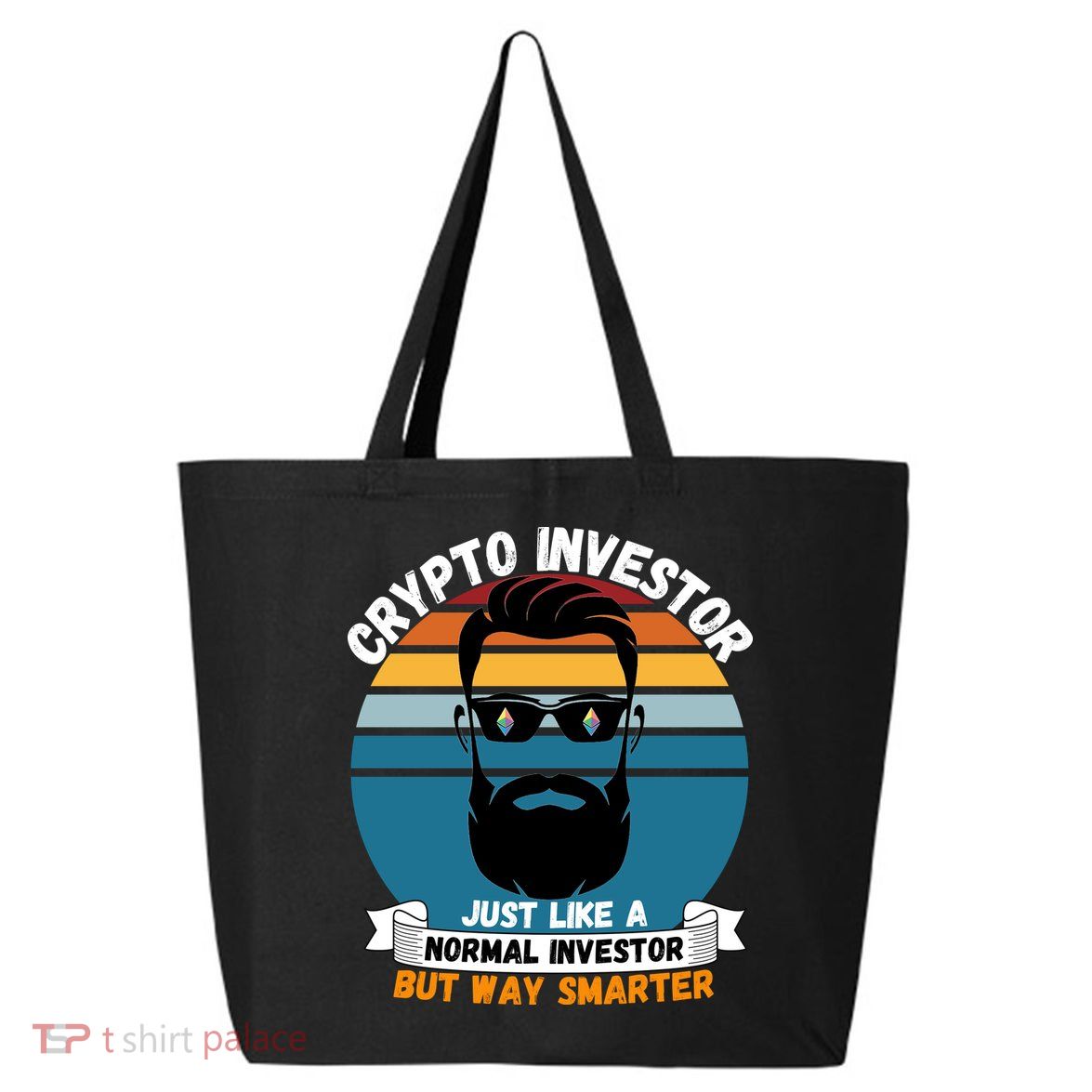 Ethereum Crypto Investor, HODL Ethereum, Crypto Coin, Funny ETH 25L Jumbo Tote