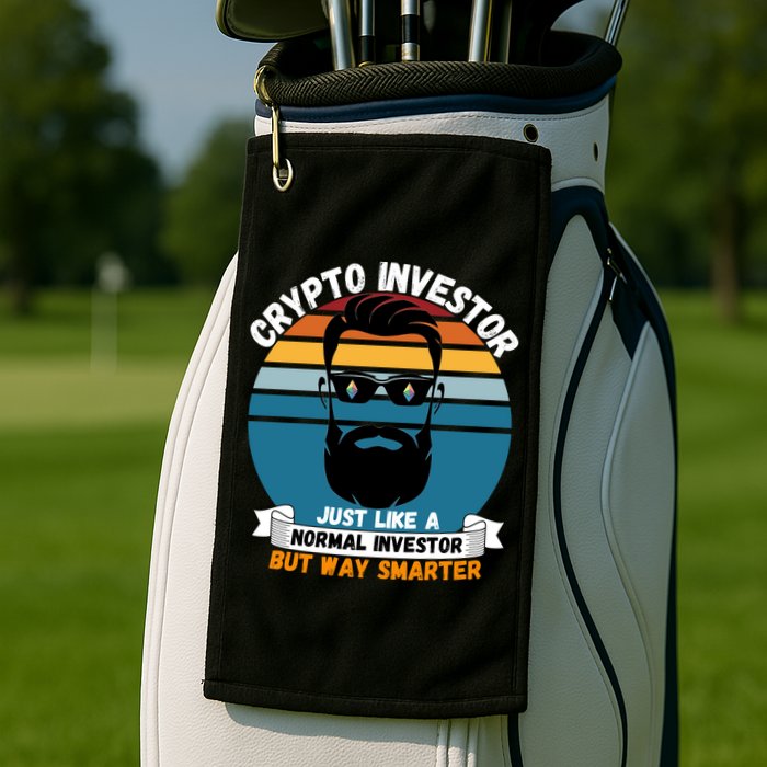 Ethereum Crypto Investor, HODL Ethereum, Crypto Coin, Funny ETH Golf Towel