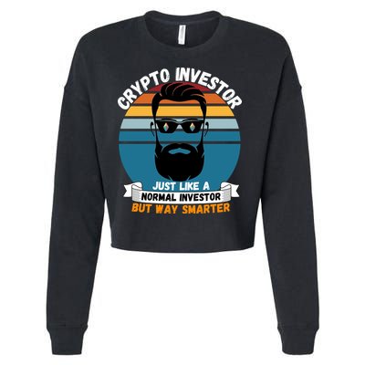 Ethereum Crypto Investor, HODL Ethereum, Crypto Coin, Funny ETH Cropped Pullover Crew