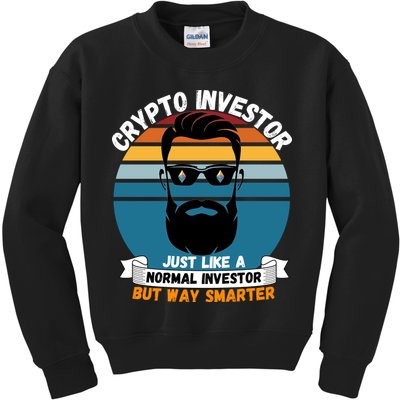 Ethereum Crypto Investor, HODL Ethereum, Crypto Coin, Funny ETH Kids Sweatshirt