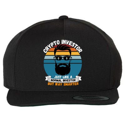 Ethereum Crypto Investor, HODL Ethereum, Crypto Coin, Funny ETH Wool Snapback Cap