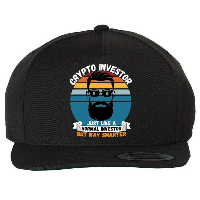 Ethereum Crypto Investor, HODL Ethereum, Crypto Coin, Funny ETH Wool Snapback Cap