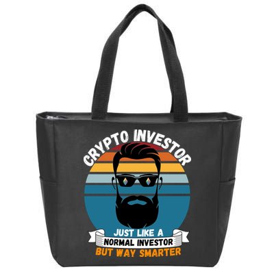 Ethereum Crypto Investor, HODL Ethereum, Crypto Coin, Funny ETH Zip Tote Bag
