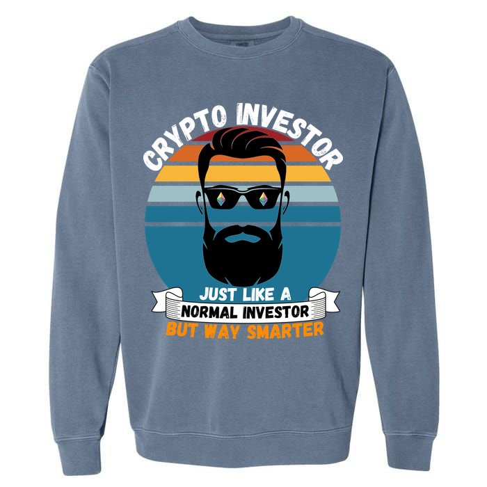 Ethereum Crypto Investor, HODL Ethereum, Crypto Coin, Funny ETH Garment-Dyed Sweatshirt