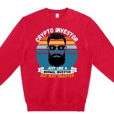 Ethereum Crypto Investor, HODL Ethereum, Crypto Coin, Funny ETH Premium Crewneck Sweatshirt