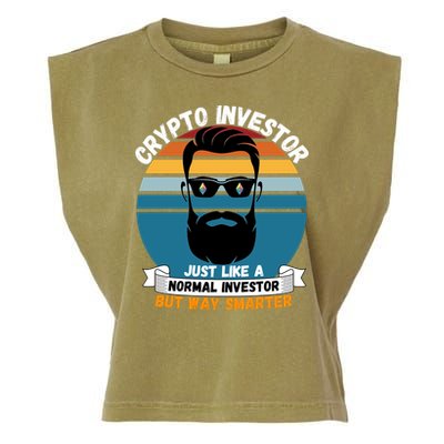 Ethereum Crypto Investor, HODL Ethereum, Crypto Coin, Funny ETH Garment-Dyed Women's Muscle Tee