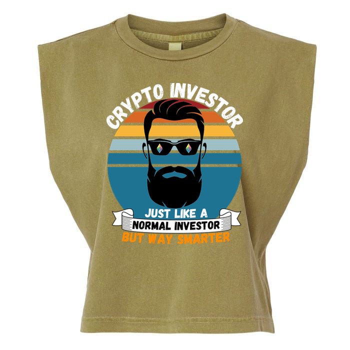 Ethereum Crypto Investor, HODL Ethereum, Crypto Coin, Funny ETH Garment-Dyed Women's Muscle Tee