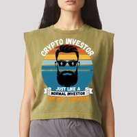Ethereum Crypto Investor, HODL Ethereum, Crypto Coin, Funny ETH Garment-Dyed Women's Muscle Tee