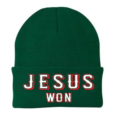 Evan Carter Jesus Won Knit Cap Winter Beanie