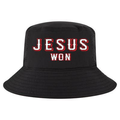 Evan Carter Jesus Won Cool Comfort Performance Bucket Hat