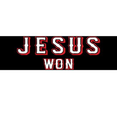 Evan Carter Jesus Won Bumper Sticker