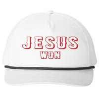 Evan Carter Jesus Won Snapback Five-Panel Rope Hat