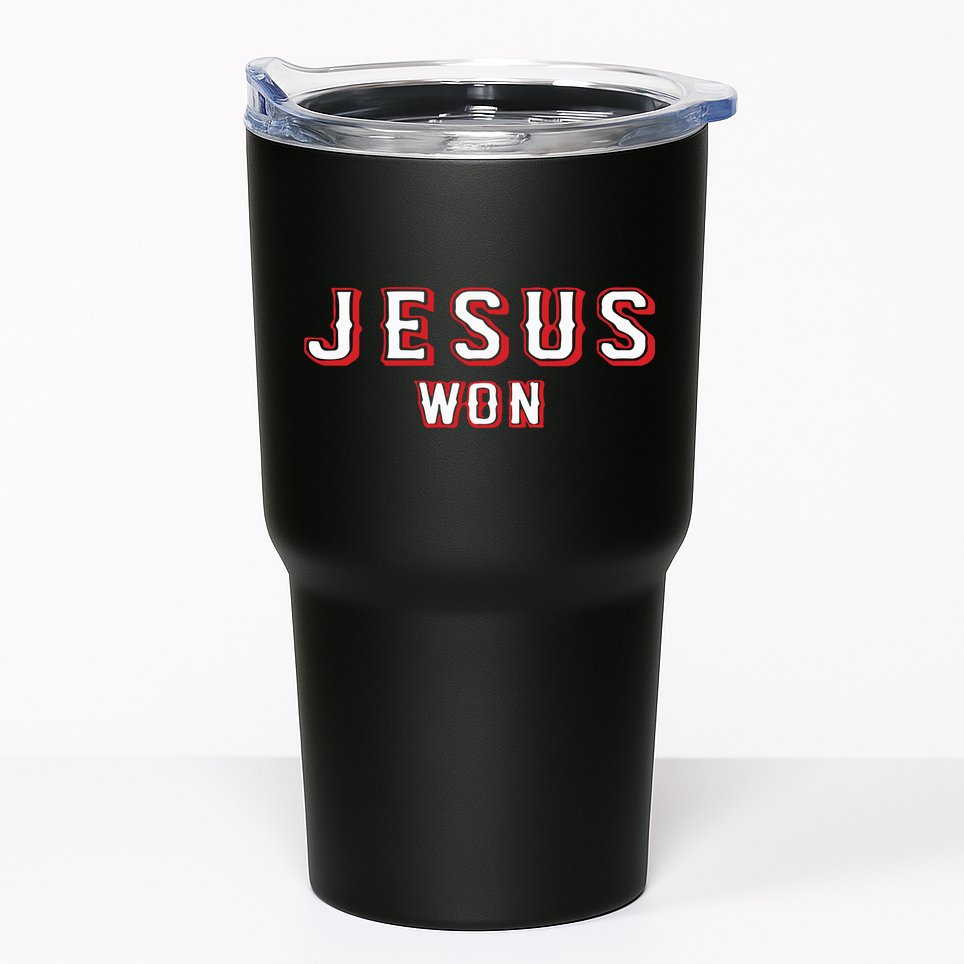 Evan Carter Jesus Won Tumbler