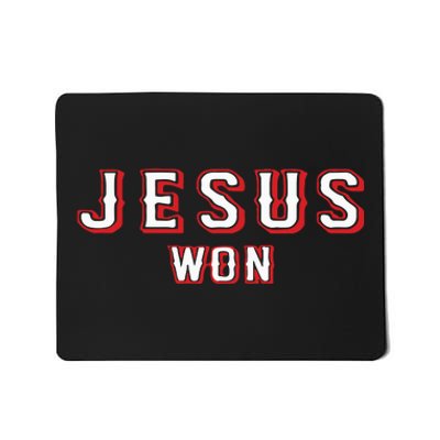 Evan Carter Jesus Won Mousepad