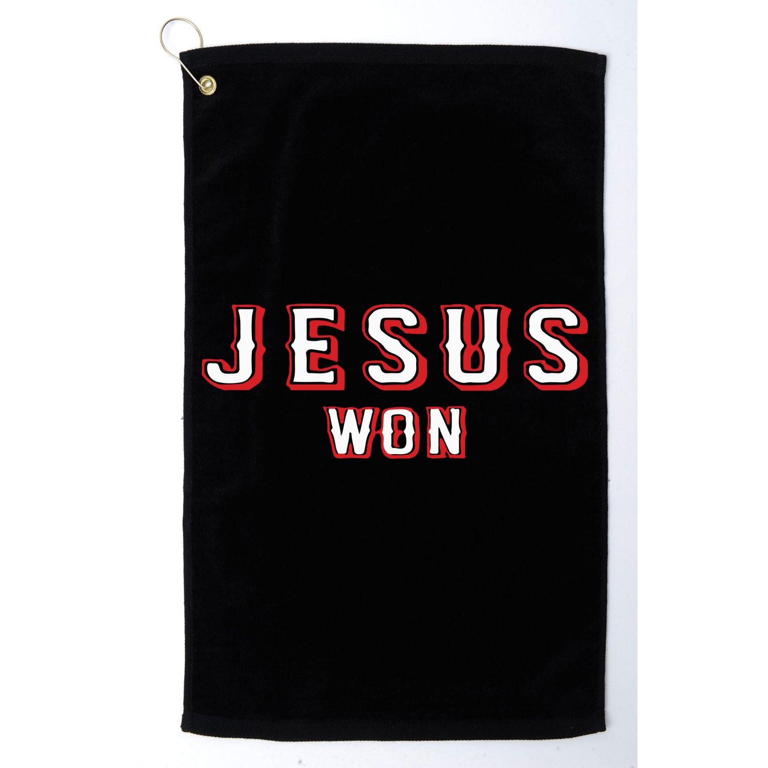 Evan Carter Jesus Won Golf Towel