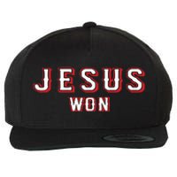 Evan Carter Jesus Won Wool Snapback Cap