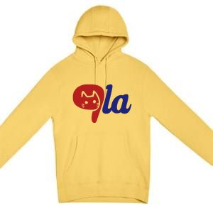 Election Cat La Kamala Harris Comma La 2024 Premium Pullover Hoodie