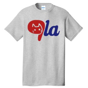 Election Cat La Kamala Harris Comma La 2024 Tall T-Shirt