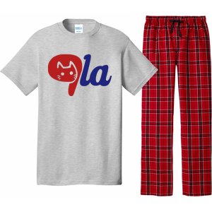 Election Cat La Kamala Harris Comma La 2024 Pajama Set