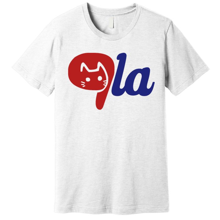 Election Cat La Kamala Harris Comma La 2024 Premium T-Shirt