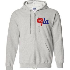 Election Cat La Kamala Harris Comma La 2024 Full Zip Hoodie