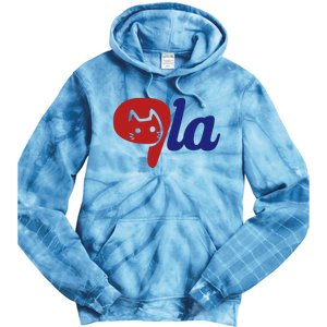 Election Cat La Kamala Harris Comma La 2024 Tie Dye Hoodie