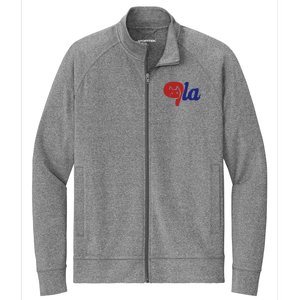 Election Cat La Kamala Harris Comma La 2024 Stretch Full-Zip Cadet Jacket