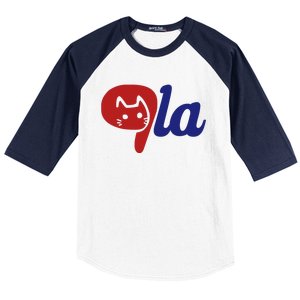 Election Cat La Kamala Harris Comma La 2024 Baseball Sleeve Shirt