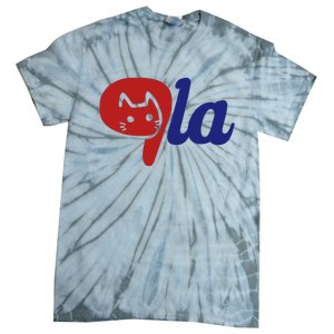 Election Cat La Kamala Harris Comma La 2024 Tie-Dye T-Shirt