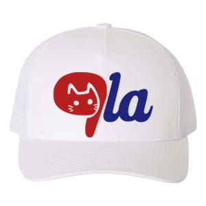 Election Cat La Kamala Harris Comma La 2024 Yupoong Adult 5-Panel Trucker Hat