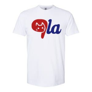 Election Cat La Kamala Harris Comma La 2024 Softstyle CVC T-Shirt