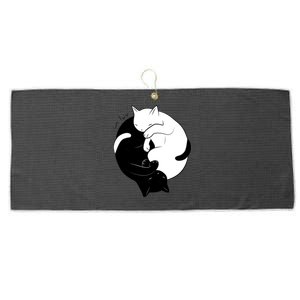 Eternal Cat Love Large Microfiber Waffle Golf Towel