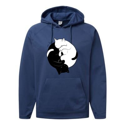 Eternal Cat Love Performance Fleece Hoodie