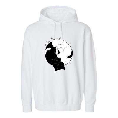 Eternal Cat Love Garment-Dyed Fleece Hoodie