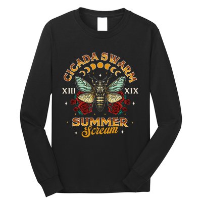 Entomology Cicada Lover 2024 Cicada Swarm Summer Long Sleeve Shirt