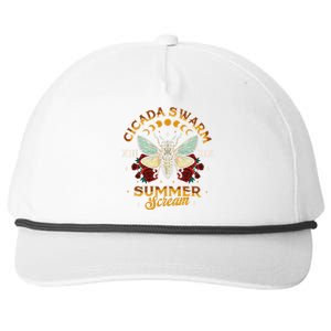 Entomology Cicada Lover 2024 Cicada Swarm Summer Snapback Five-Panel Rope Hat