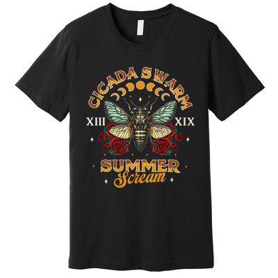 Entomology Cicada Lover 2024 Cicada Swarm Summer Premium T-Shirt