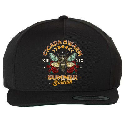 Entomology Cicada Lover 2024 Cicada Swarm Summer Wool Snapback Cap