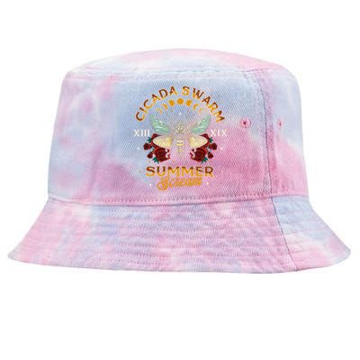 Entomology Cicada Lover 2024 Cicada Swarm Summer Tie-Dyed Bucket Hat