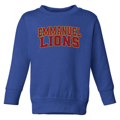 Emmanuel College Lions Arch01 Toddler Sweatshirt