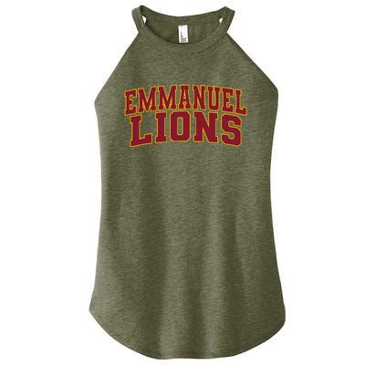 Emmanuel College Lions Arch01 Women’s Perfect Tri Rocker Tank