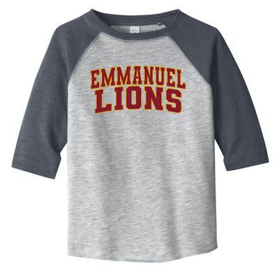 Emmanuel College Lions Arch01 Toddler Fine Jersey T-Shirt