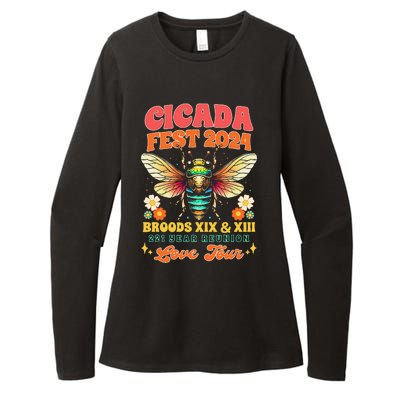 Entomology Cicada Lover Cicada Fest 2024 Broods Xix & Xiii Womens CVC Long Sleeve Shirt