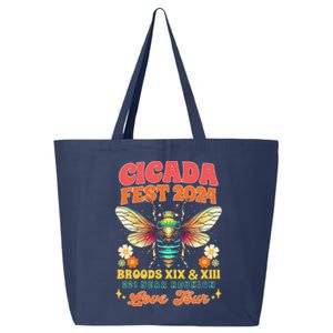 Entomology Cicada Lover Cicada Fest 2024 Broods Xix & Xiii 25L Jumbo Tote